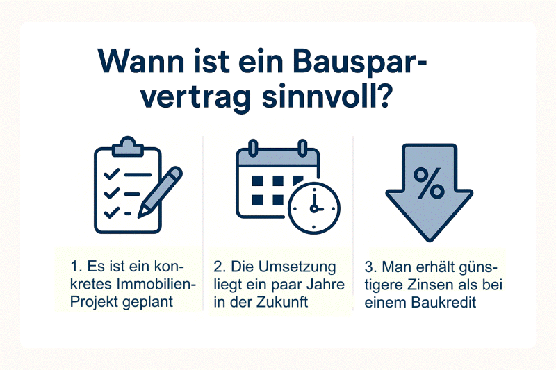Wann ist ein Bausparvertrag sinnvoll?